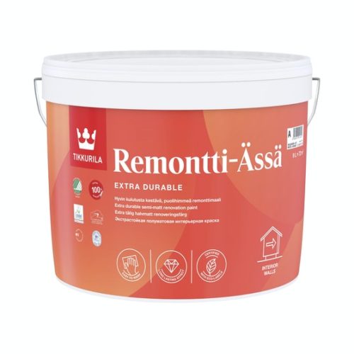 Remontti-Ässä Sisämaali 9l A valkoinen sävytettävissä